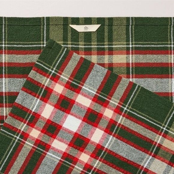 Hearth Hand Magnolia Christmas Plaid Kitchen Hand Towel - Picture 3 of 4